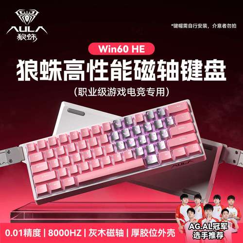 狼蛛WiN 60HE vs 惠普GK600FS 深度对比：客制化磁轴与经典青轴的对决