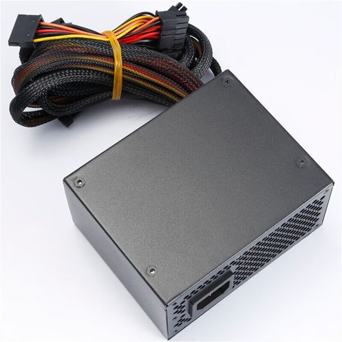 Black PSU with visible cables and connectors