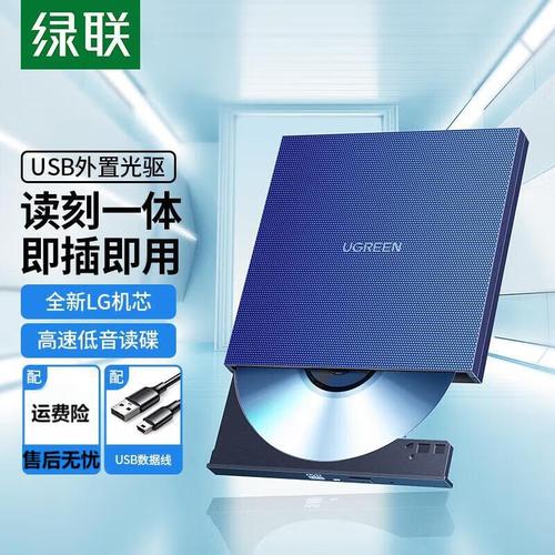 USB接口和光盘，展示连接和兼容性