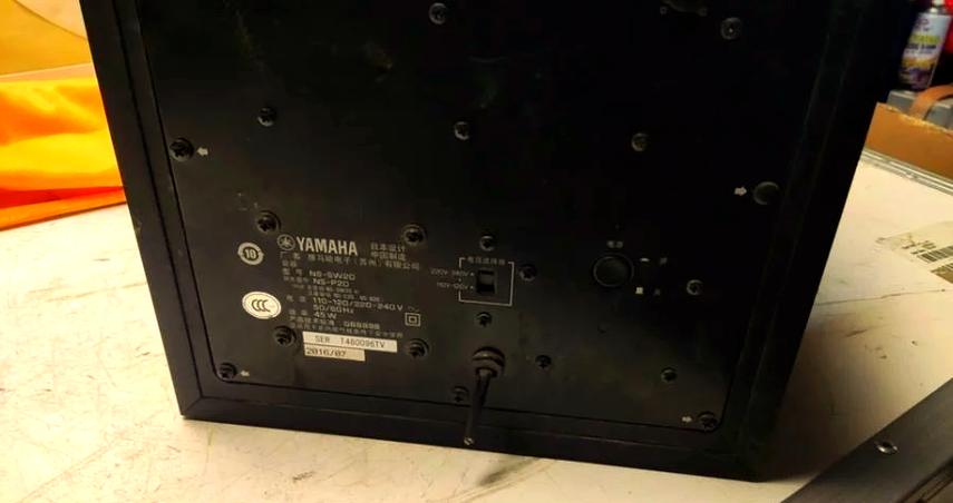 低音炮内部单元结构示意