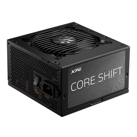 Black computer power supply unit with cables