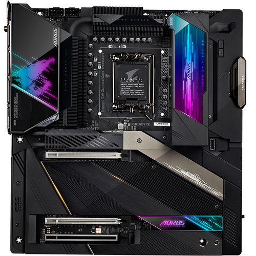 技嘉 Z690 AORUS XTREME 安装后机箱内部效果