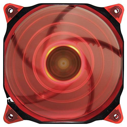 风扇安装在机箱内部，展示整体布局