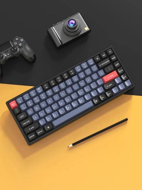 Keyboard on home office setup