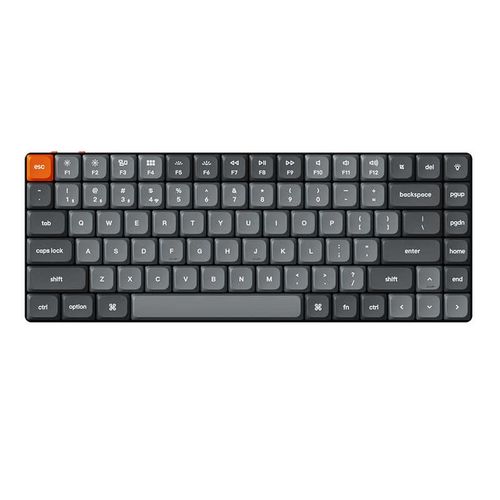 Mechanical keyboard switches close-up