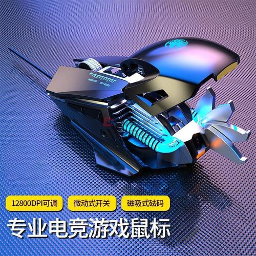 Gaming mouse close up