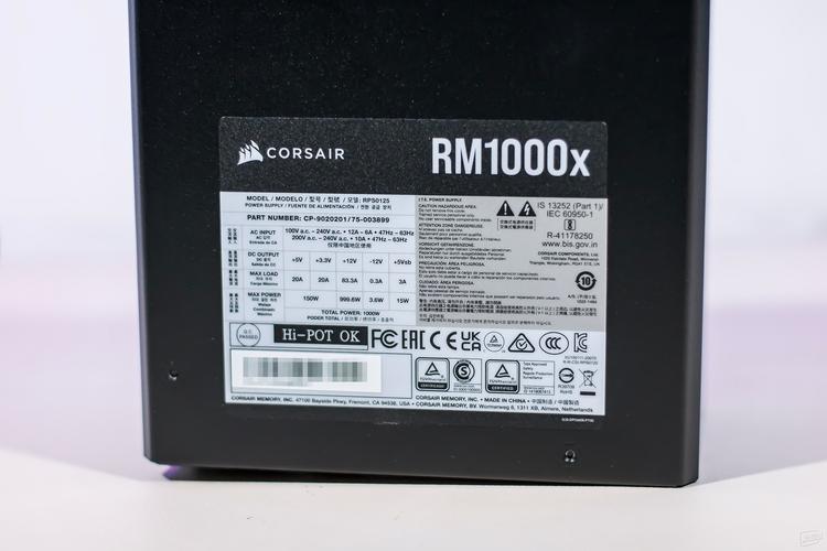 Corsair RM1000x 整机安装建议