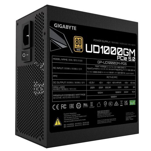 技嘉 GP-UD1000GM 核心规格接口展示