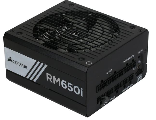 Corsair RM650i power supply exterior view