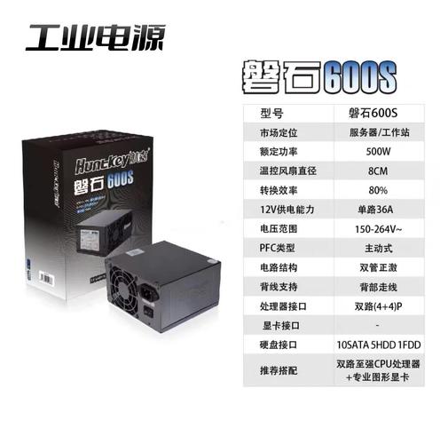 Computer PSU with fan and connectors