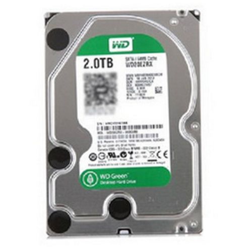 西部数据绿盘2TB硬盘外观