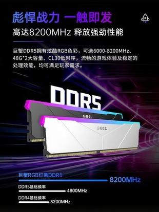 DDR5内存核心规格与参数展示