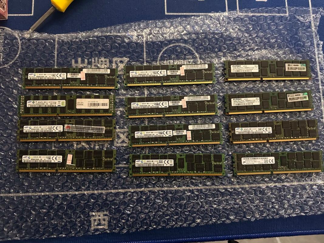 Black computer RAM module performance view