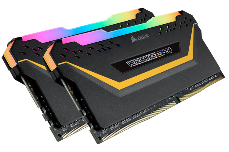 Close-up of DDR4 RAM module