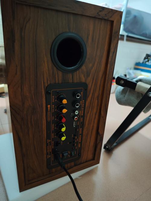 雅奇仕YCFM5音箱电源接口特写