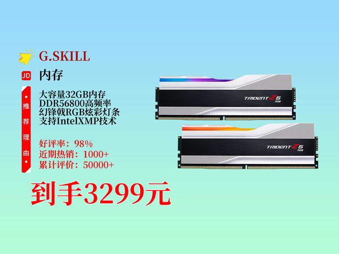 两支内存模组桌面展示