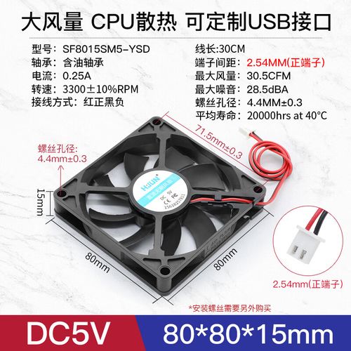 散热器规格对比