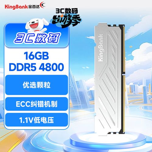 金百达DDR5内存裸条外观