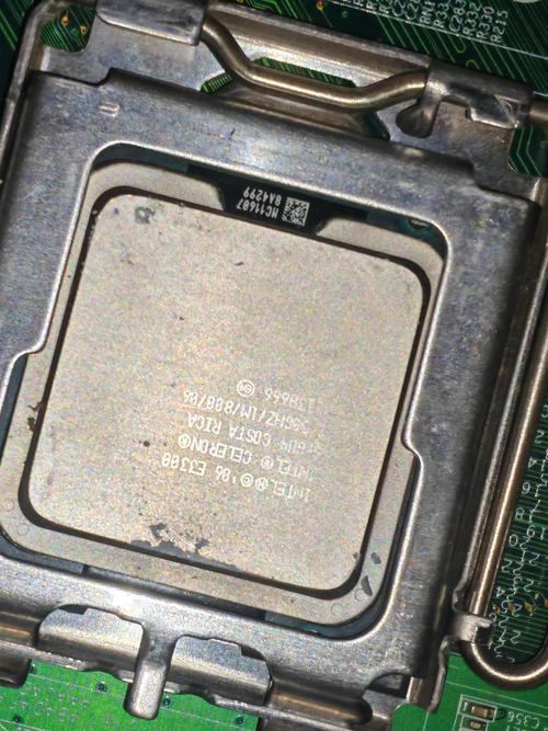 Intel CPU close-up