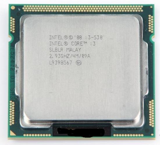 Computer processor chip detailed view