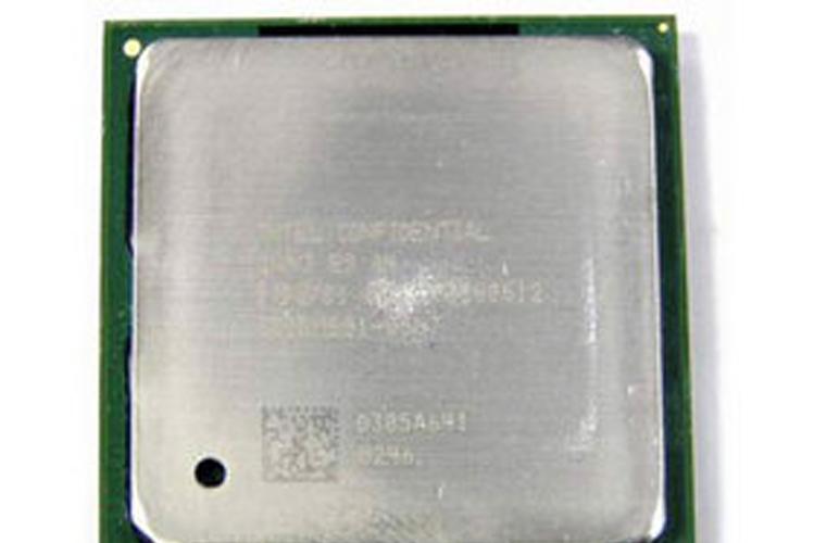 Intel Pentium4 CPU close-up