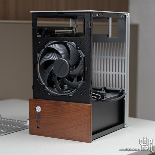 Compact ITX PC case desktop setup