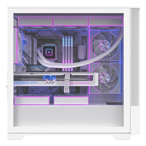 Gaming PC with RGB lighting