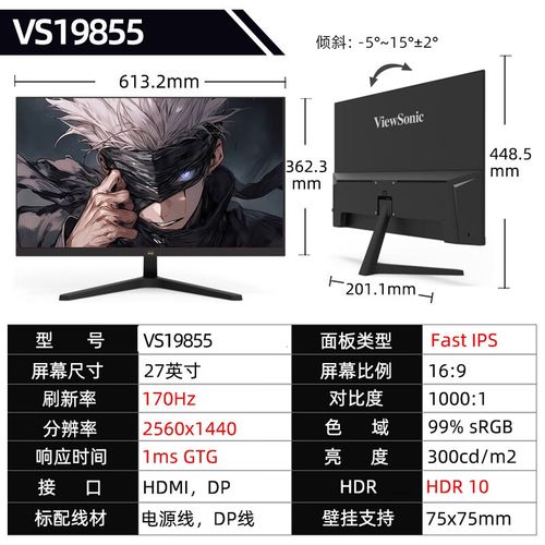 优派VS19855核心规格