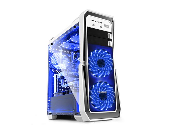 Gaming PC case with side acrylic panel