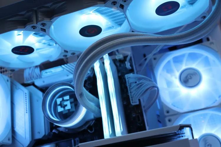 Empty black PC case interior view showing drive bays and structure