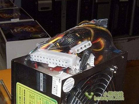 PC power supply internal components and cables
