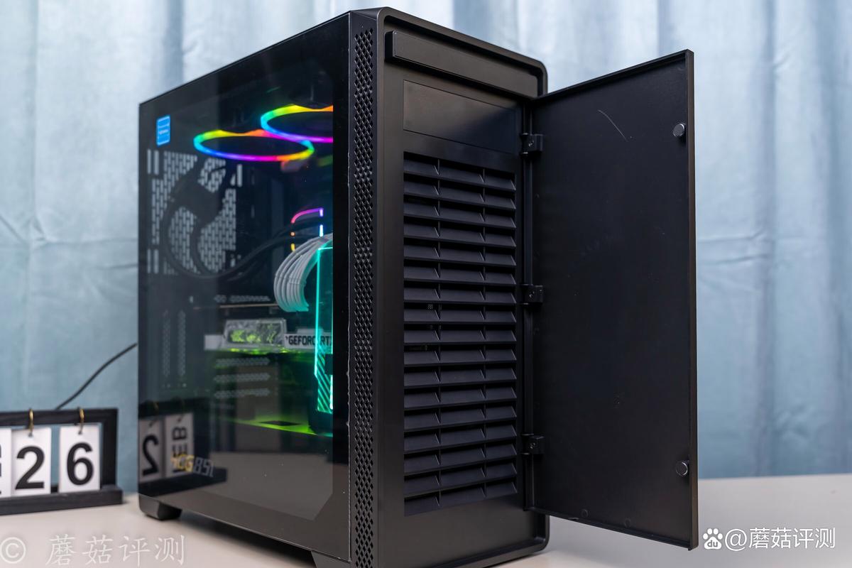 Computer case airflow illustration