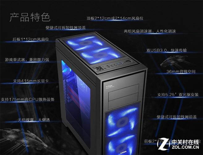 白色先马泰坦机箱整体