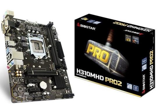 映泰H310MHD PRO2主板全貌