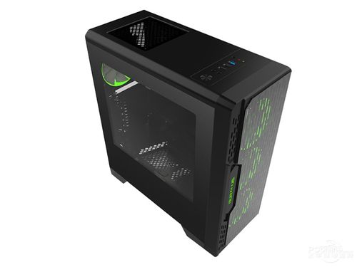Close-up of PC case steel frame and tempered glass