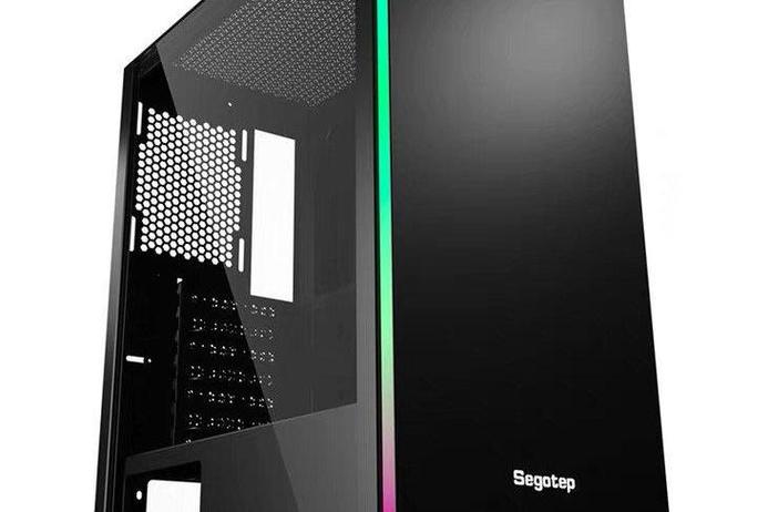 Gaming PC case side view