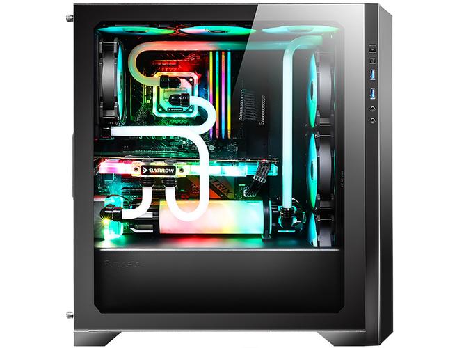 Black desktop PC case