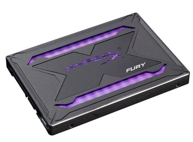 金士顿HyperX Fury RGB固态硬盘外观