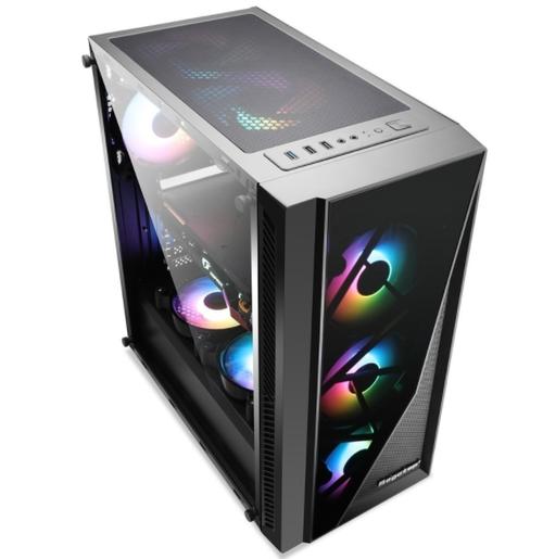 Computer case cable management and bays