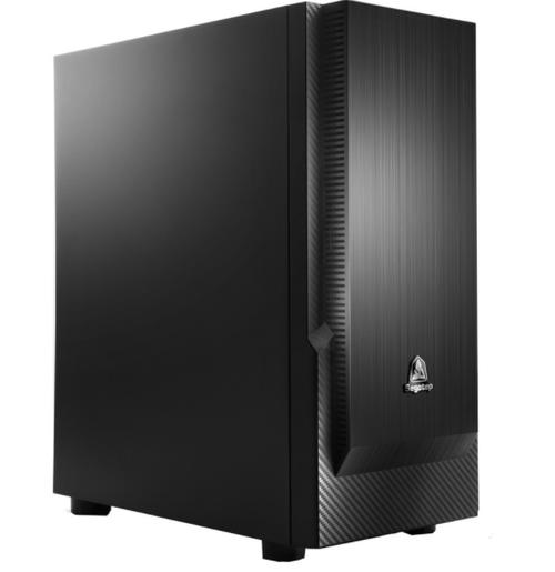 Modern black full tower PC case exterior design