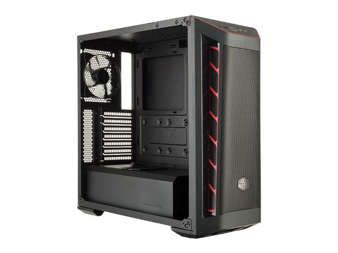 PC case cooling system with fans