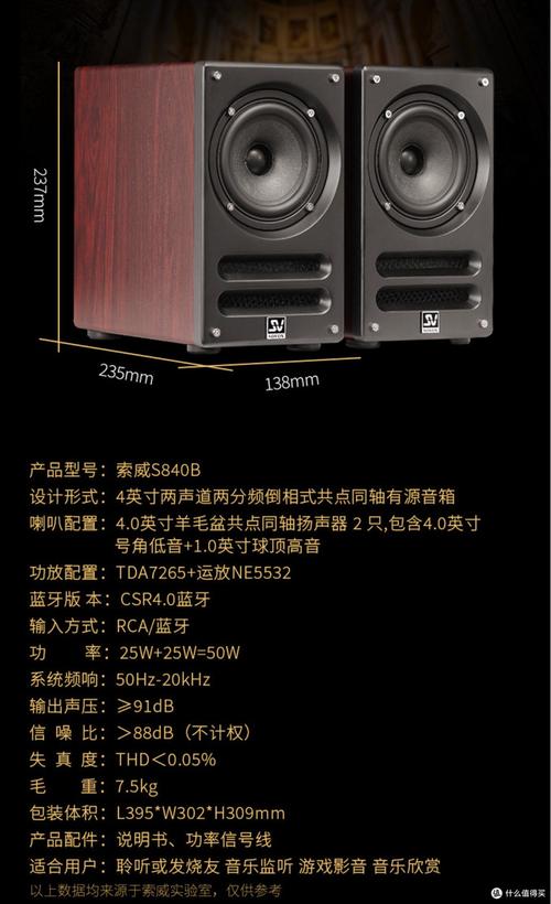音箱技术参数