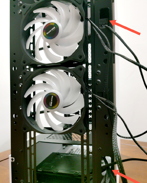 Person assembling PC components