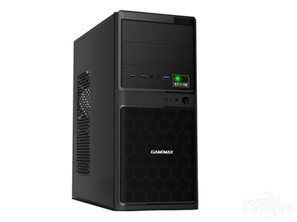 黑色中塔PC机箱侧面设计展示