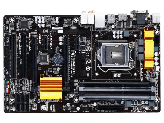 技嘉GA-H87-HD3主板包装或安装效果