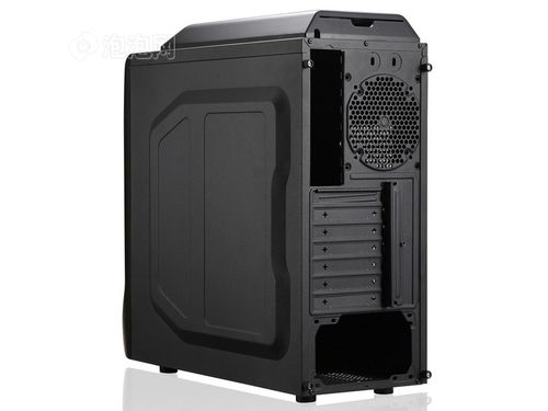 Black gaming PC case exterior view