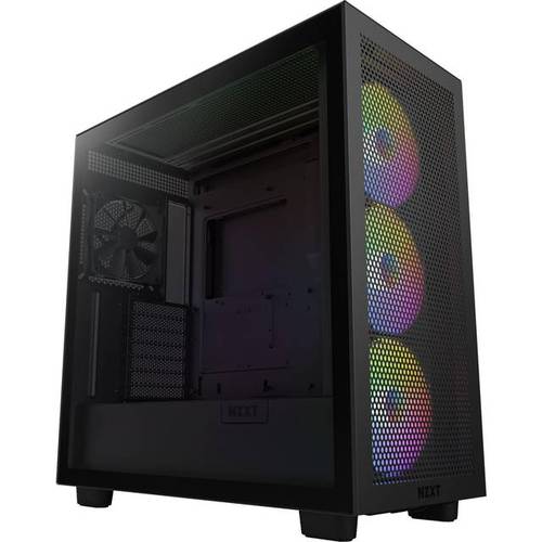 白色PC机箱RGB灯效内部展示