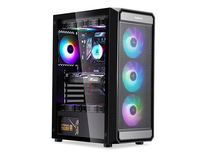 PC case interior cable management view