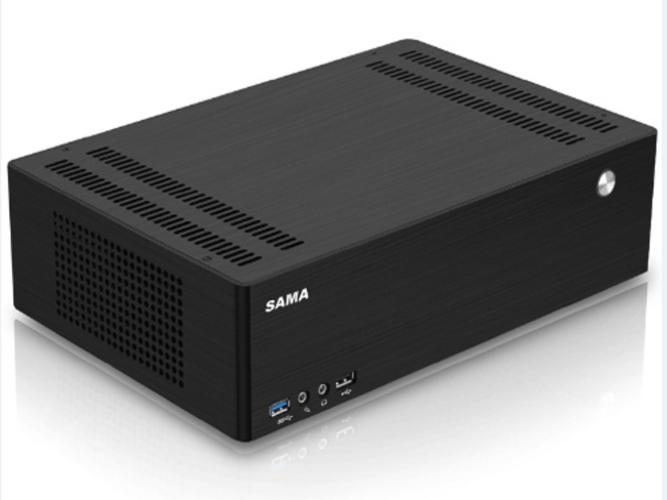 Mini ITX desktop case on desk