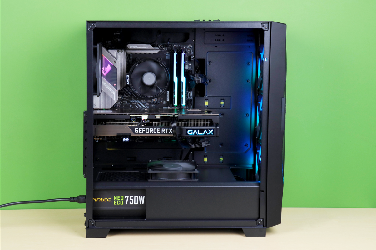 PC cooling fans inside case